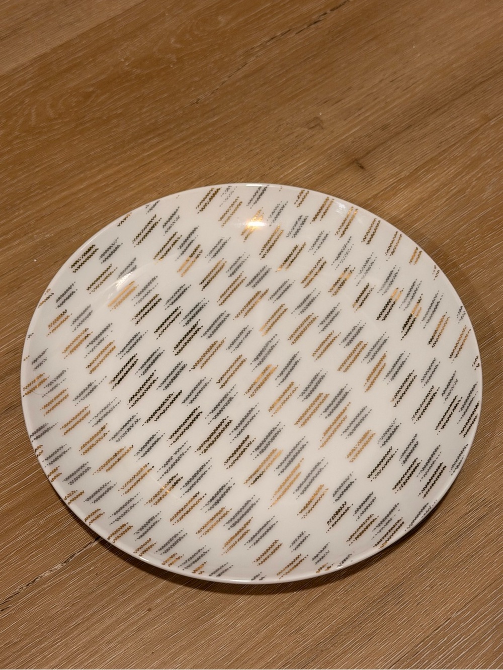 West elm gold and silver holiday plates set of 4